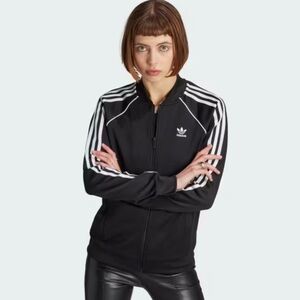 Adidas Black Bomber Jacket Sweater